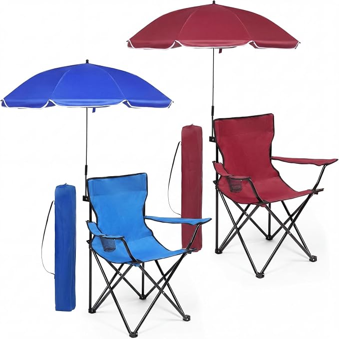 Blue and Wine Red