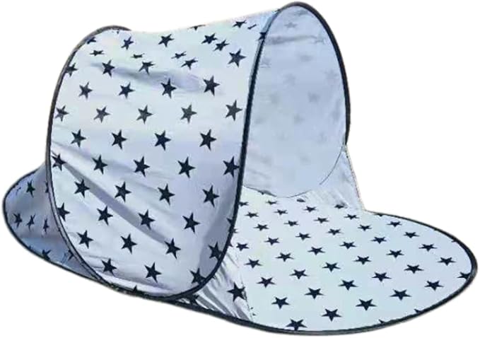Slippers, tent, white background, black star