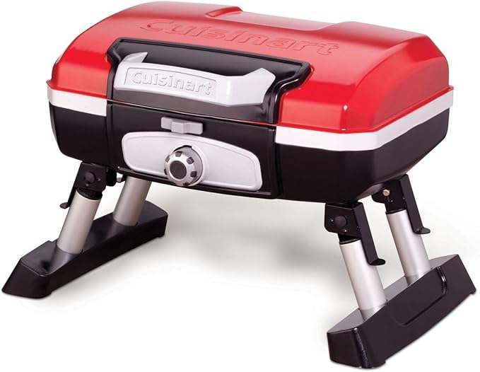 Petit Gourmet Tabletop Gas Grill, Red
