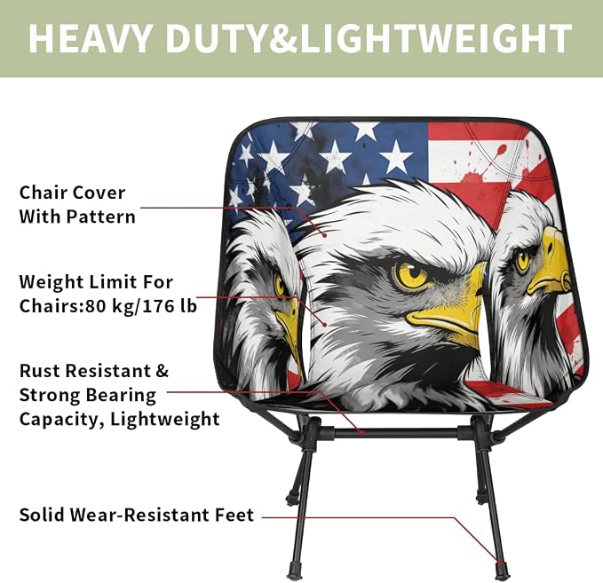 American Flag Eagle Print