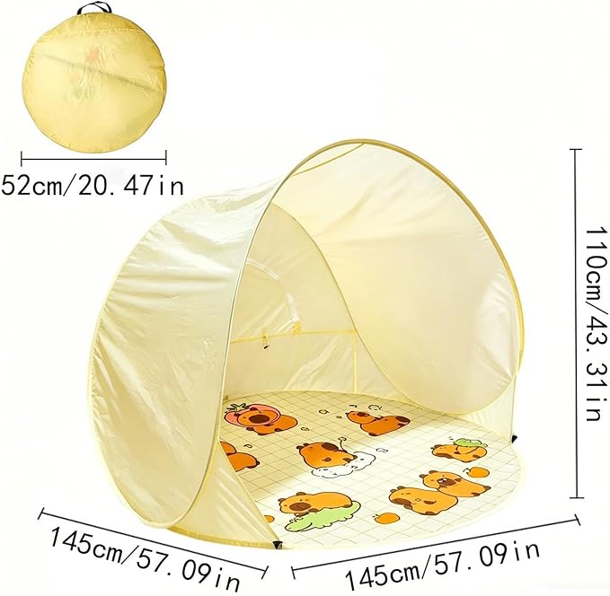 Cartoon pattern tent+ground pegs+storage bag