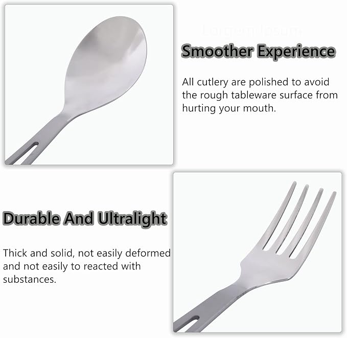 2 Piece Spoon & Fork Set Ti1048T