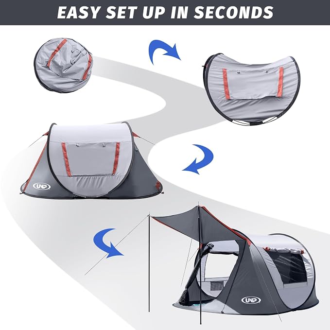 3 Person Gray with Vestibule