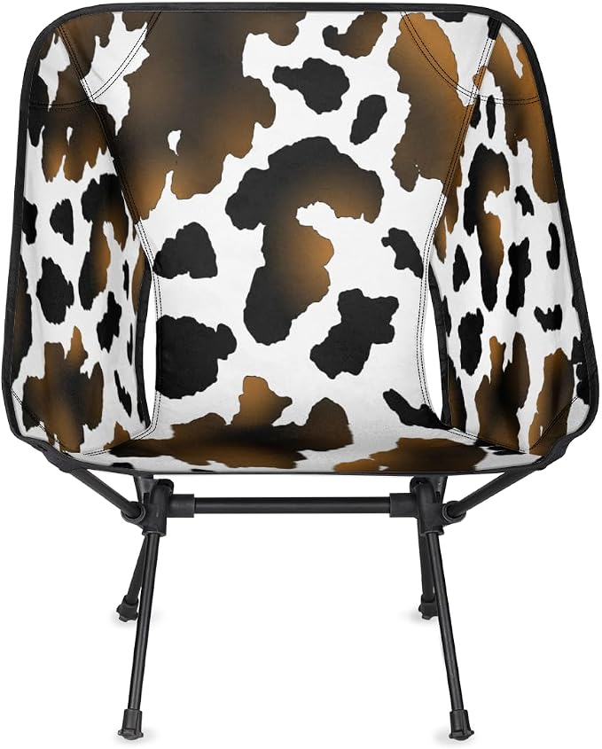 Animal Cow Pattern Print Black