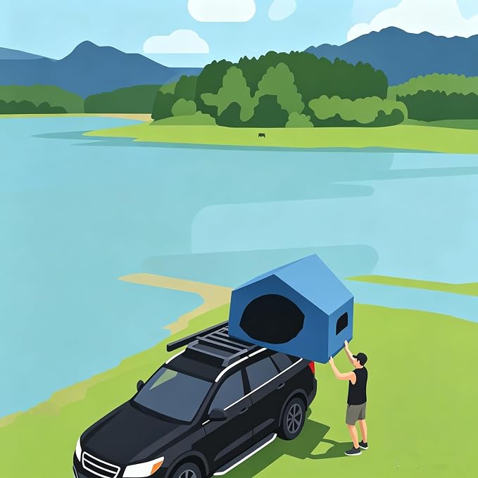 roof tent with awning