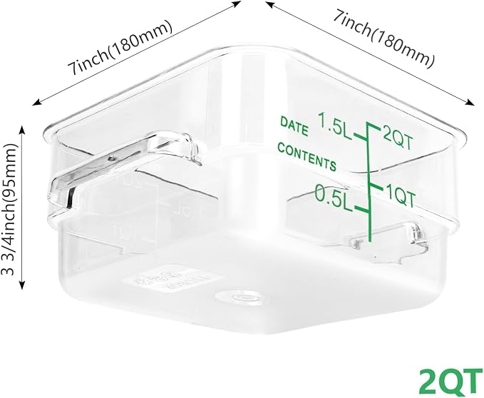 2.0 Qt-Green Lids