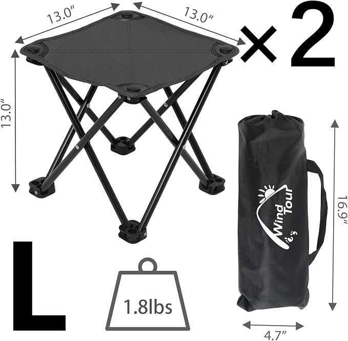 13.0”x13.0” Large Black -2
