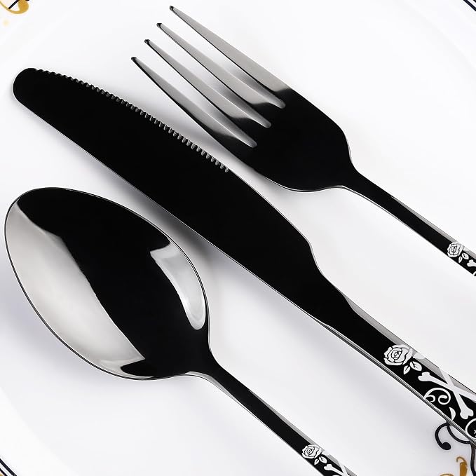 10-20#-Black-Skull-Rose