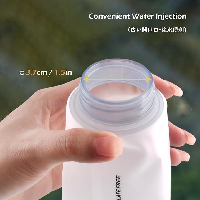 500ml/16.9oz - Y - White - Pack of 2
