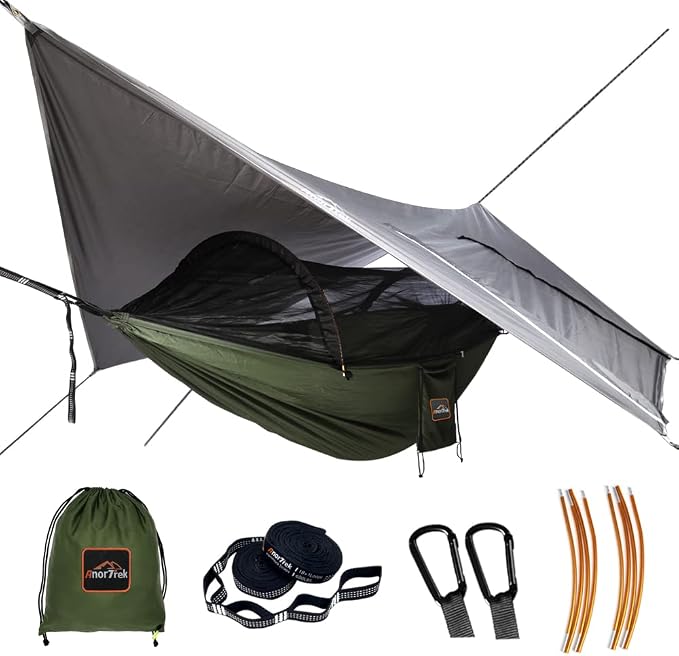 Green With Rain Fly Tarp