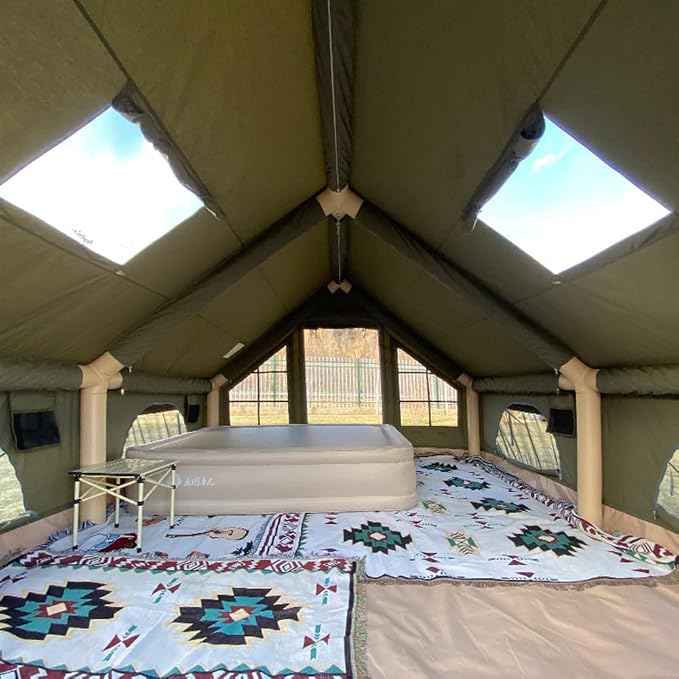 Cotton Canvas -13'Lx9.8'Wx6.89'H (4X3X2.1m)-Green