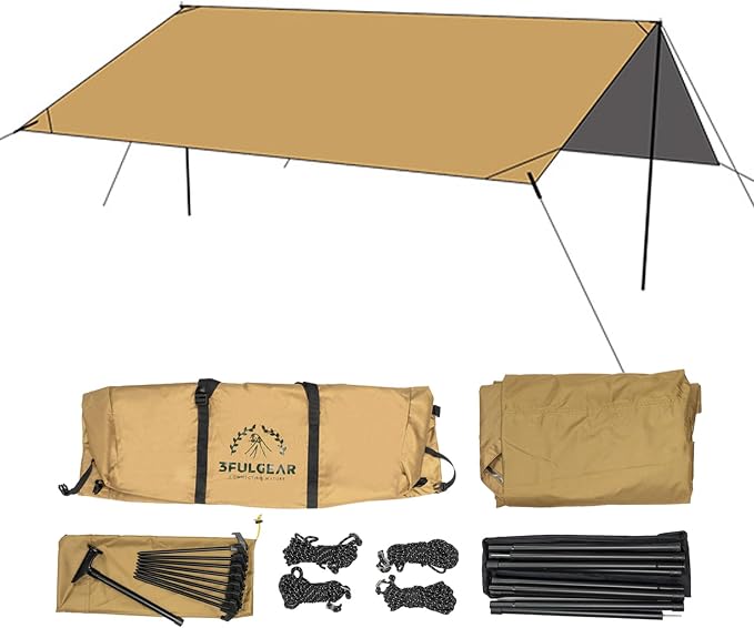 2 Poles Squares-khaki