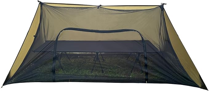 Od Green/Black-Shelter with Bugnet