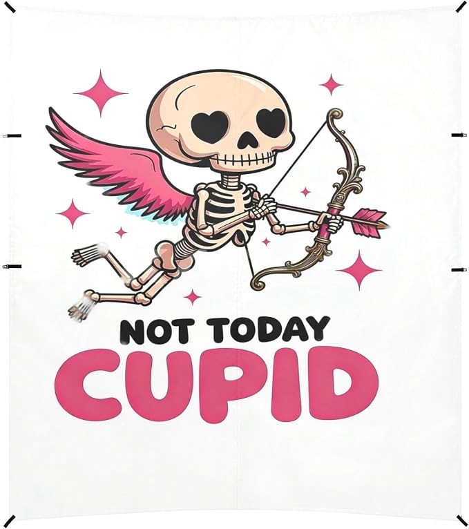Not Today Cupid Skeleton Angel