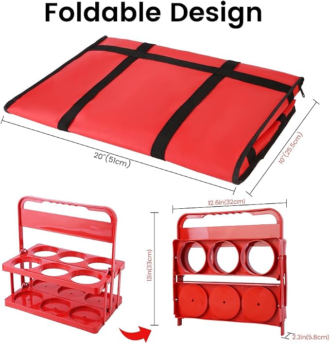 Red Bag with Drink Carrier