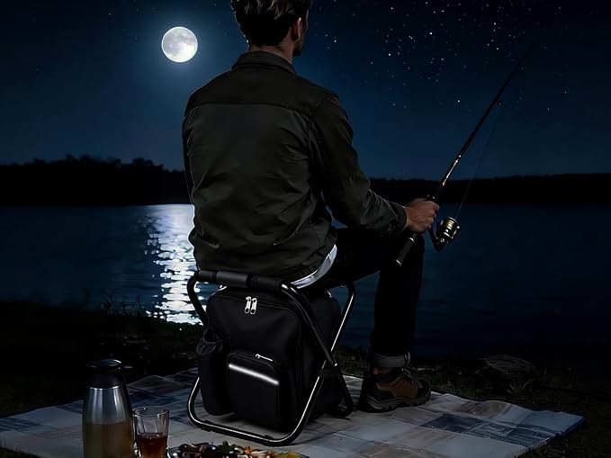 2 Stools and 1 Bag-black