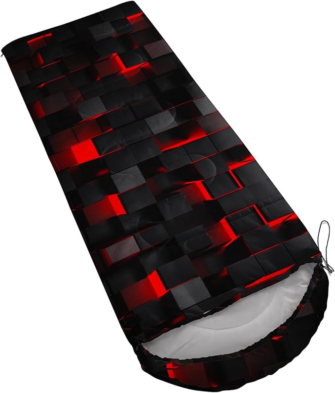 Red and Black Geometry Honeycomb