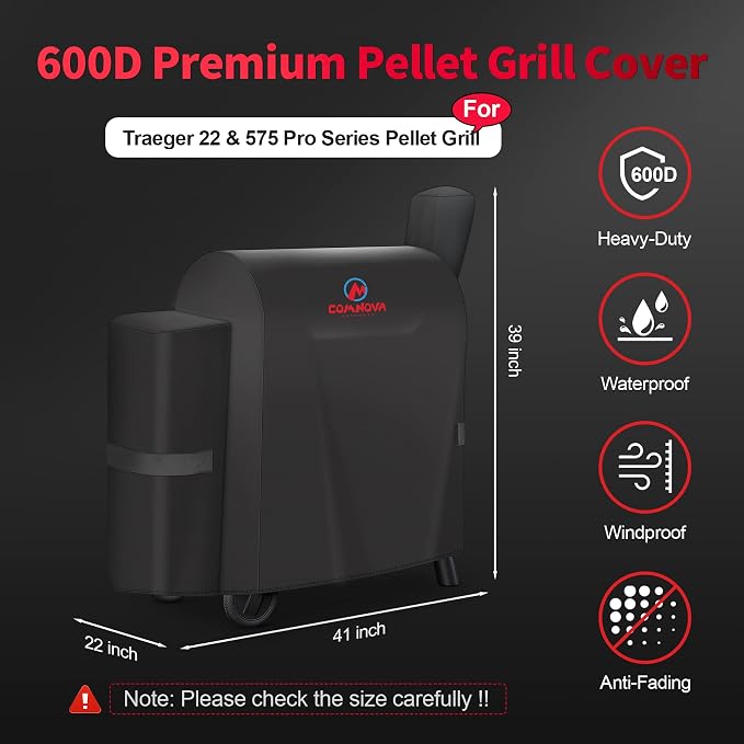 Black - Fit Traeger Pro 22 / 575 Series