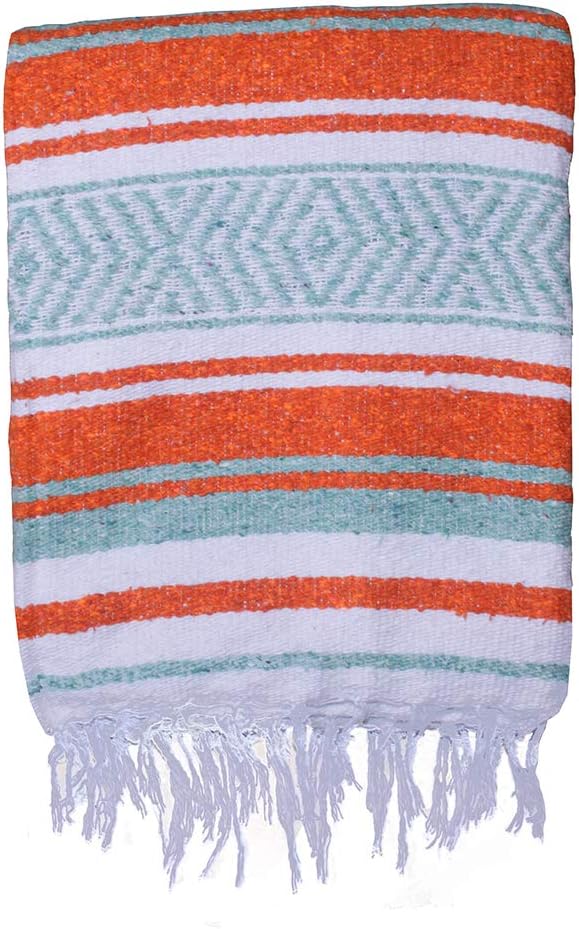 Orange/Teal/White