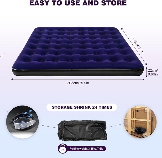 King Size Blue Black