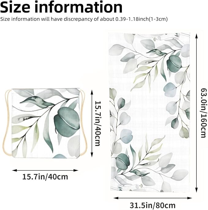 Watercolor Eucalyptus Leaves and Branches