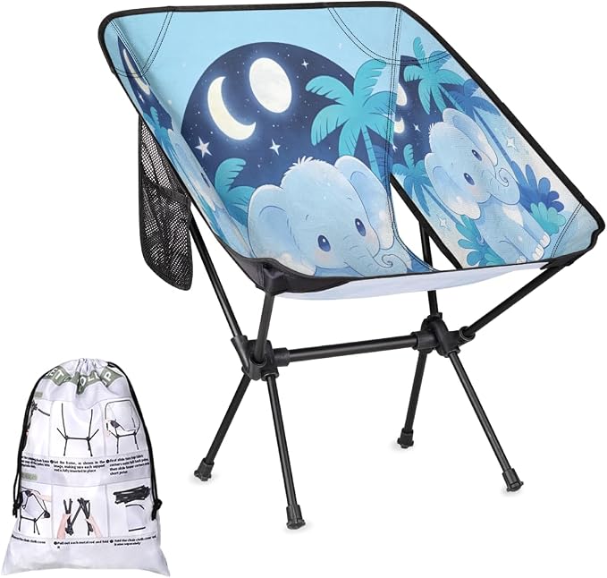 Moon Animal Palm Tree Elephants
