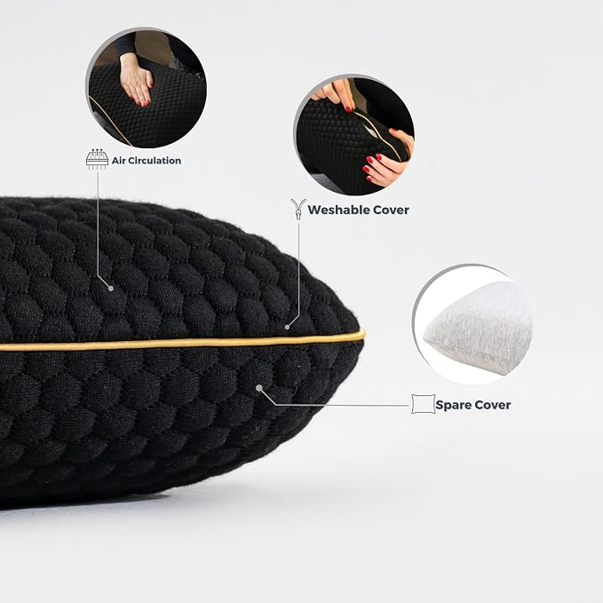 Black- With Extra Gray Cotton Cover