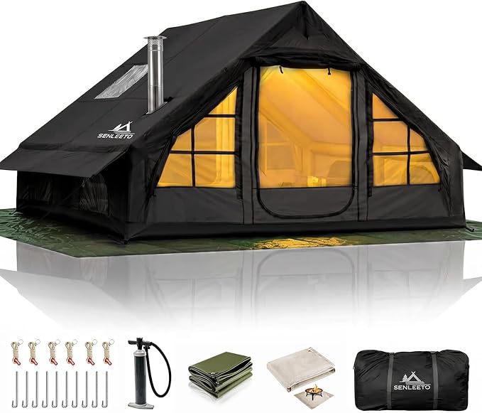 Black - with Waterproof Pad & Fireproof Mat