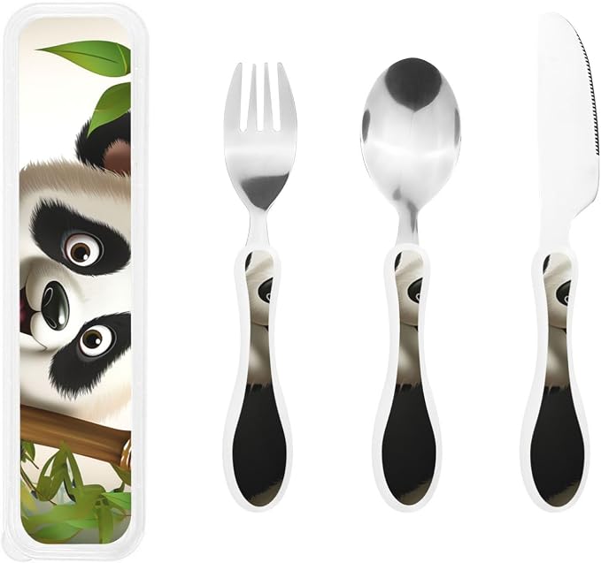 Cute Panda Climb Bamboo