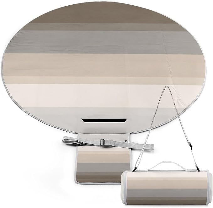 Chic Taupe, Cream and Gray Striped