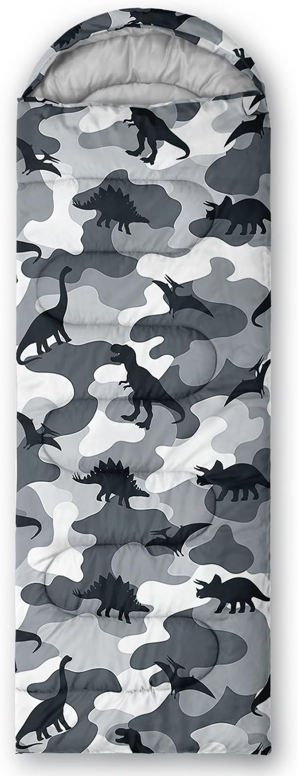 Gray Camo Dinosaur