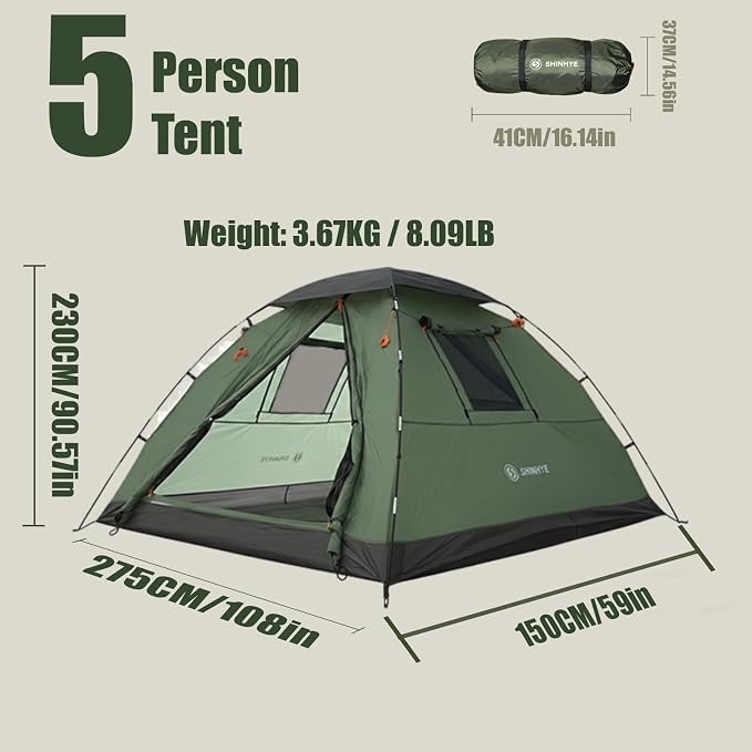 Green 5 person