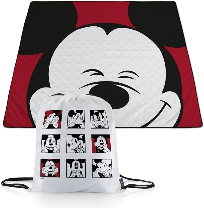 Disney Mickey Mouse - Mickey Face With Red Background