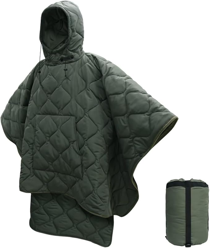 Hooded Grey Green