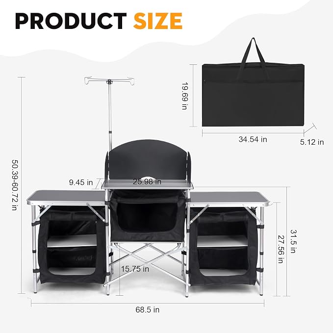 Black With Three Cupboard