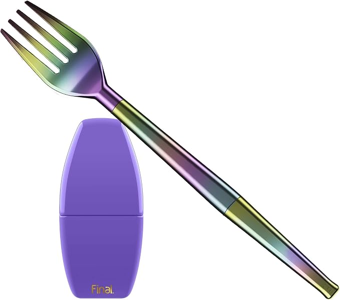 Porpoise-Ful Purple Case, Rainbow Fork