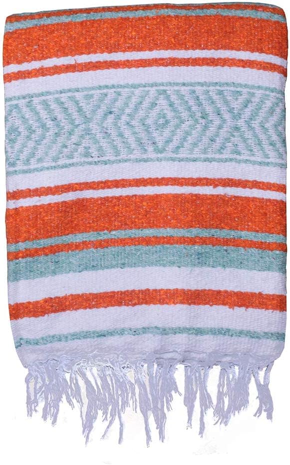 Orange/Teal/White