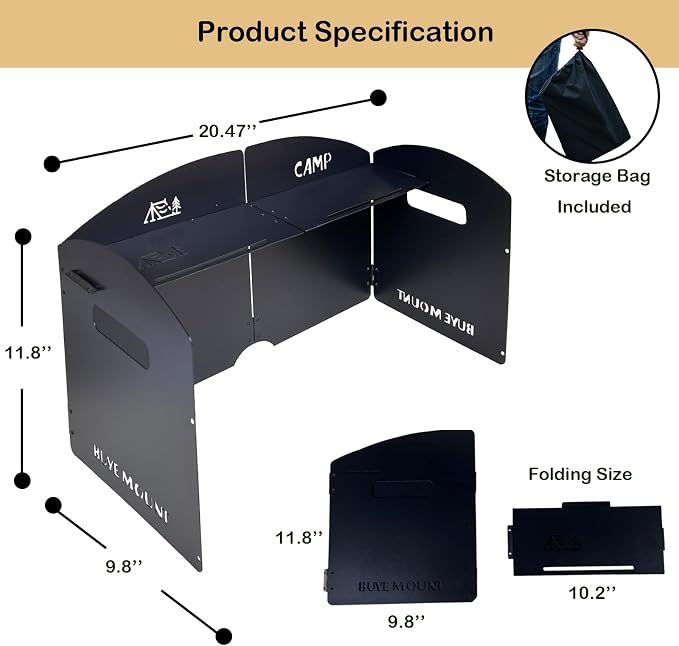 Black with Shelf