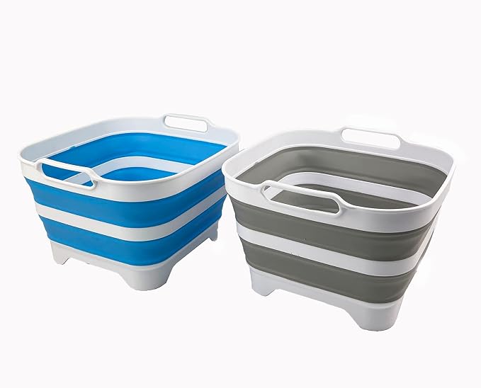 Grey + Aqua Blue (Set of 2)