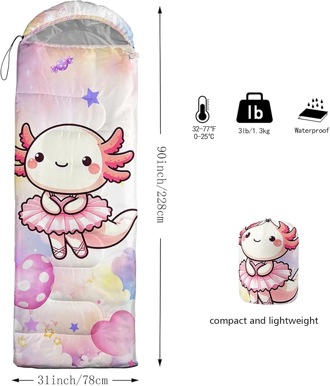 Pink Cute Axolotl 9