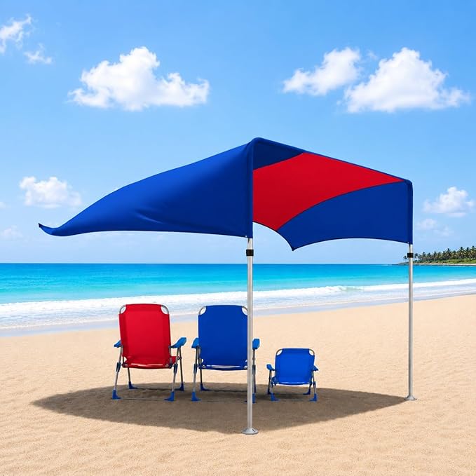 Bold Blue and Red