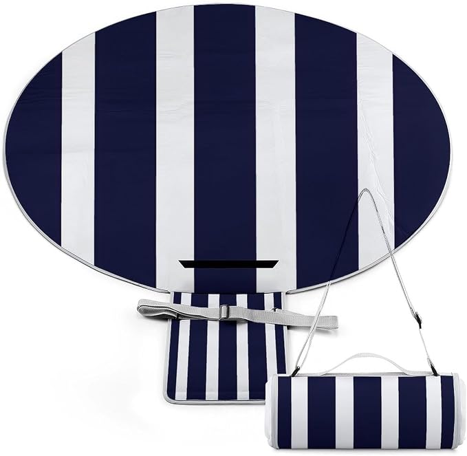 Navy Blue and White Stripes