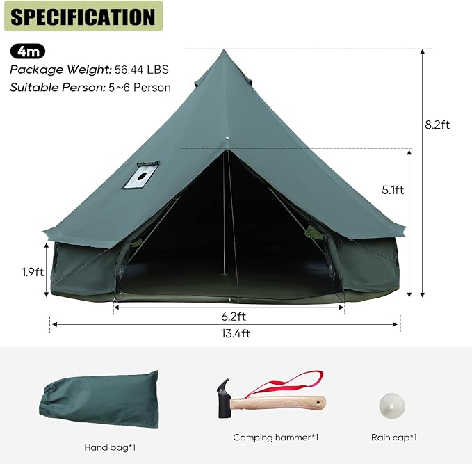 13' (4M) Army Green