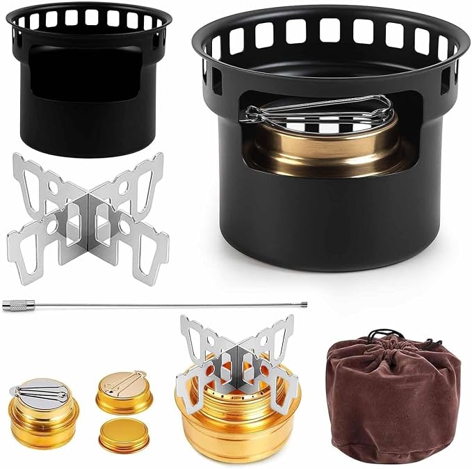 alcohol stove black