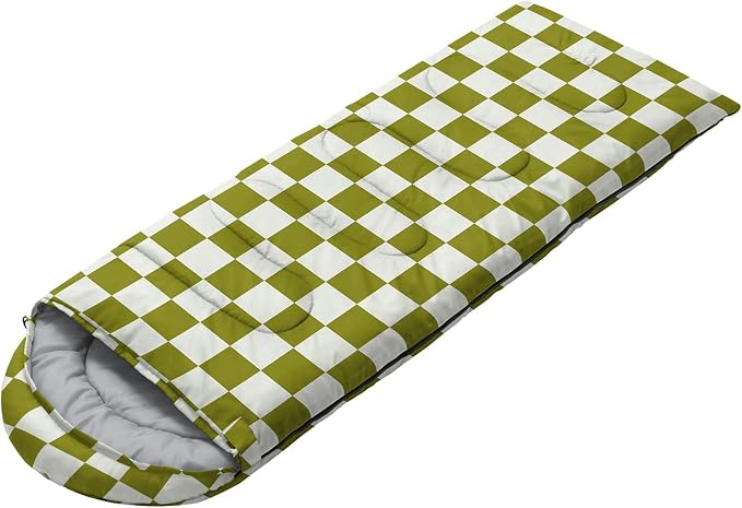 Green and White Check