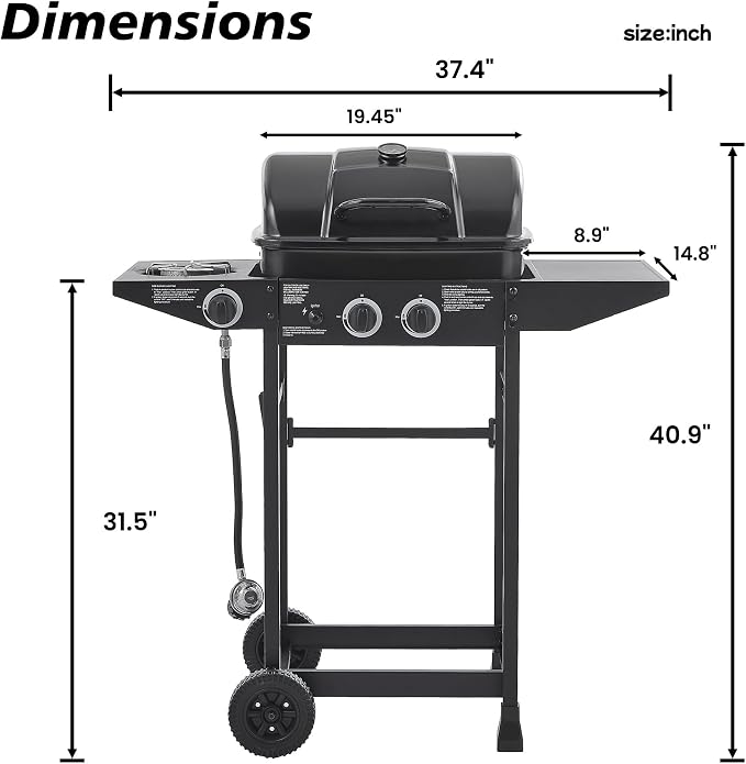 2 + 1 Side Burner