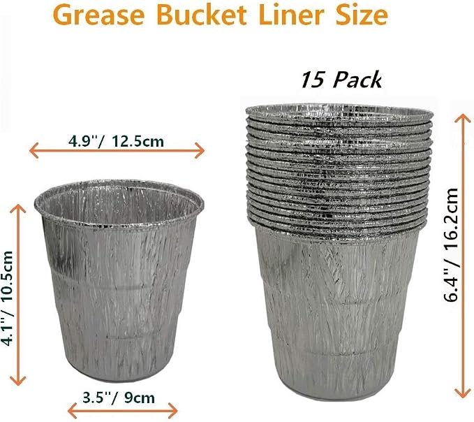 Silver Bucket & 15-pack Liners