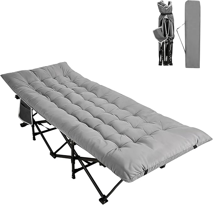 Grey With Thick Mattress