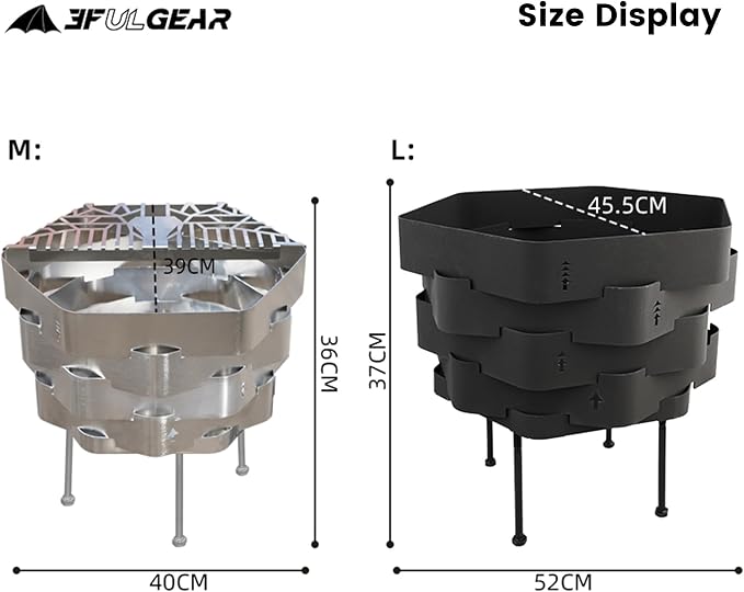 Stainless Steel Firepit with a Grill