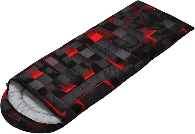 Red and Black Geometry Honeycomb